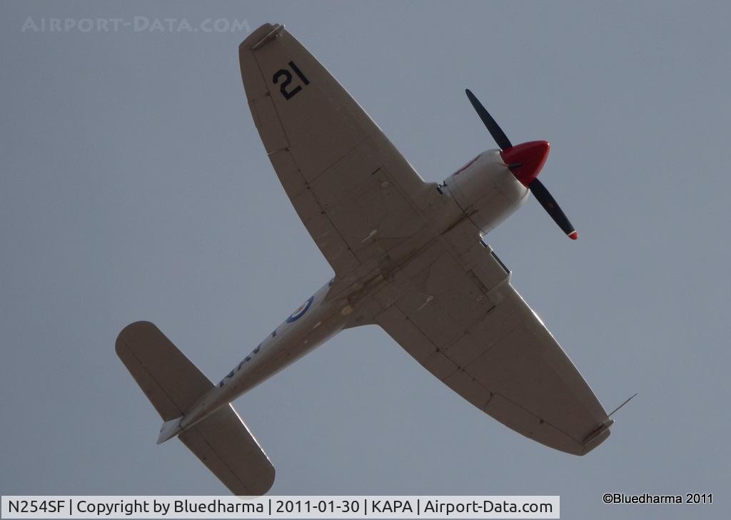 N254SF, 1956 Hawker FB60 Fury Replica C/N 37514, Flyover of APA field