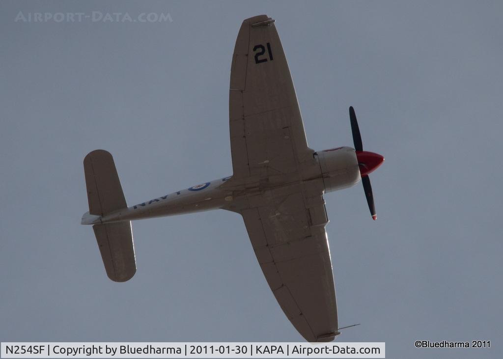 N254SF, 1956 Hawker FB60 Fury Replica C/N 37514, Flyover of APA field