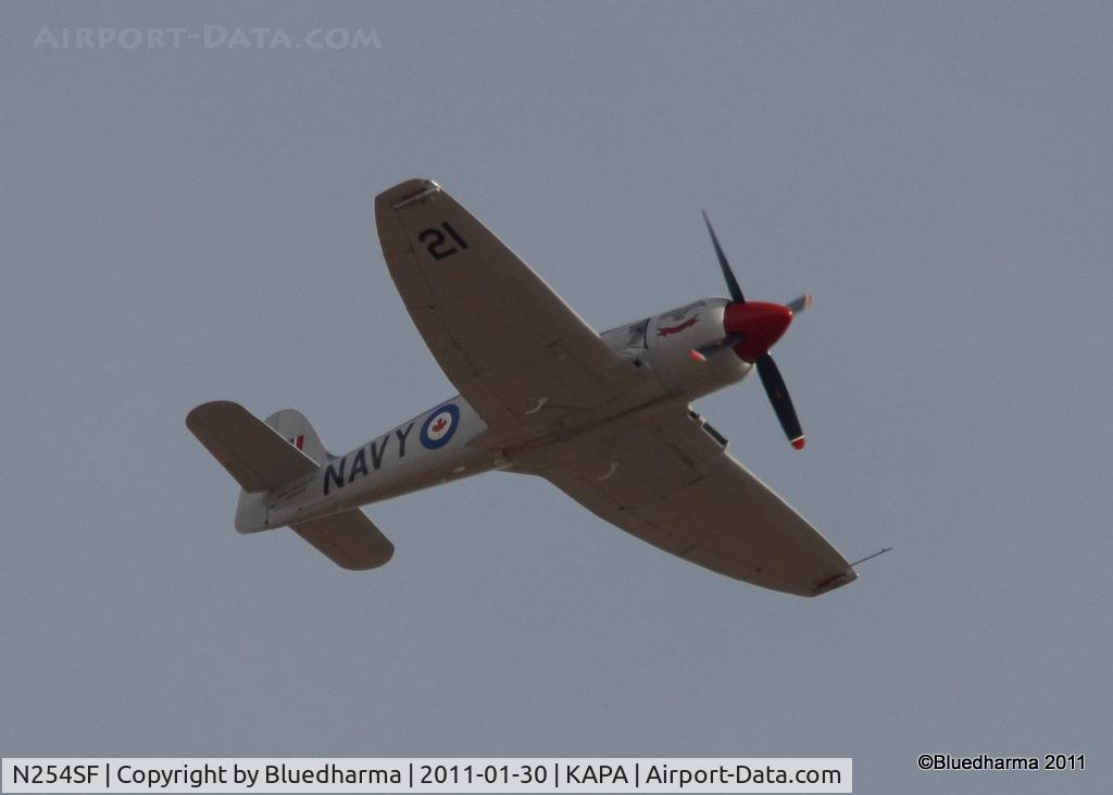 N254SF, 1956 Hawker FB60 Fury Replica C/N 37514, Flyover of APA field