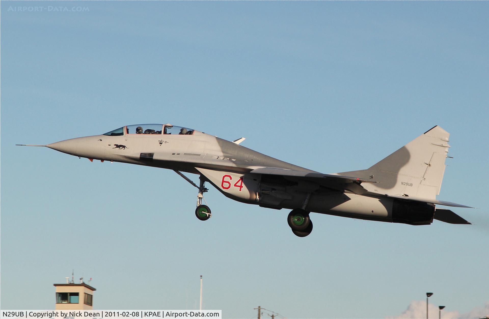N29UB, 1989 Mikoyan-Gurevich MiG-29UB C/N 50903014896, KPAE