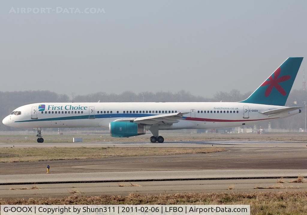 G-OOOX, 1993 Boeing 757-2Y0 C/N 26158, Lining up rwy 14L for departure....