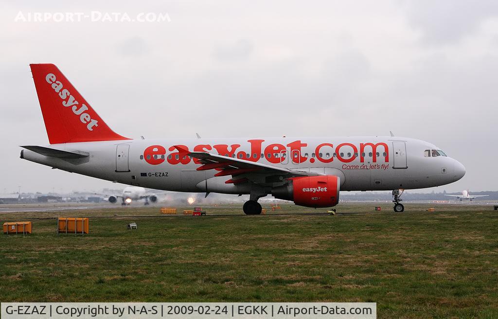 G-EZAZ, 2006 Airbus A319-111 C/N 2829, Ready to line up