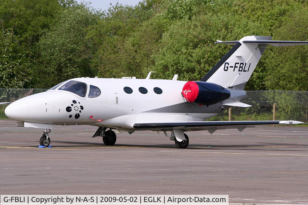 G-FBLI, 2008 Cessna 510 Citation Mustang Citation Mustang C/N 510-0130, Parked on ramp
