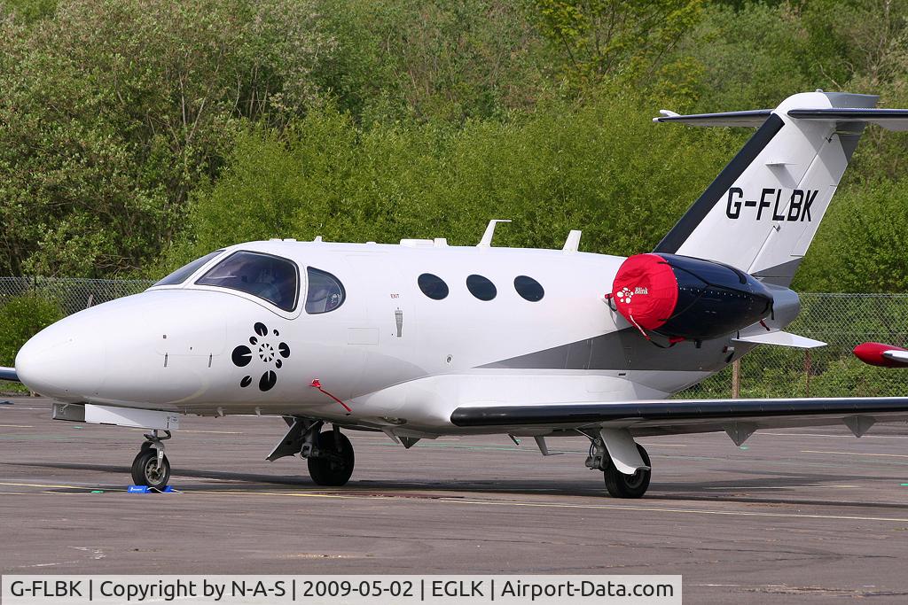 G-FLBK, 2008 Cessna 510 Citation Mustang Citation Mustang C/N 510-0068, Parked on ramp