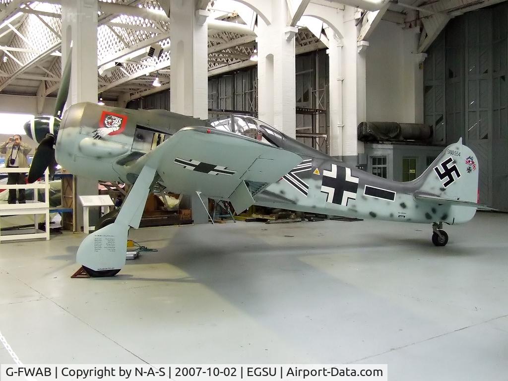 G-FWAB, 2005 Flugwerk Fw 190-A8/N Replica C/N 980554, Based, Marked as 980554