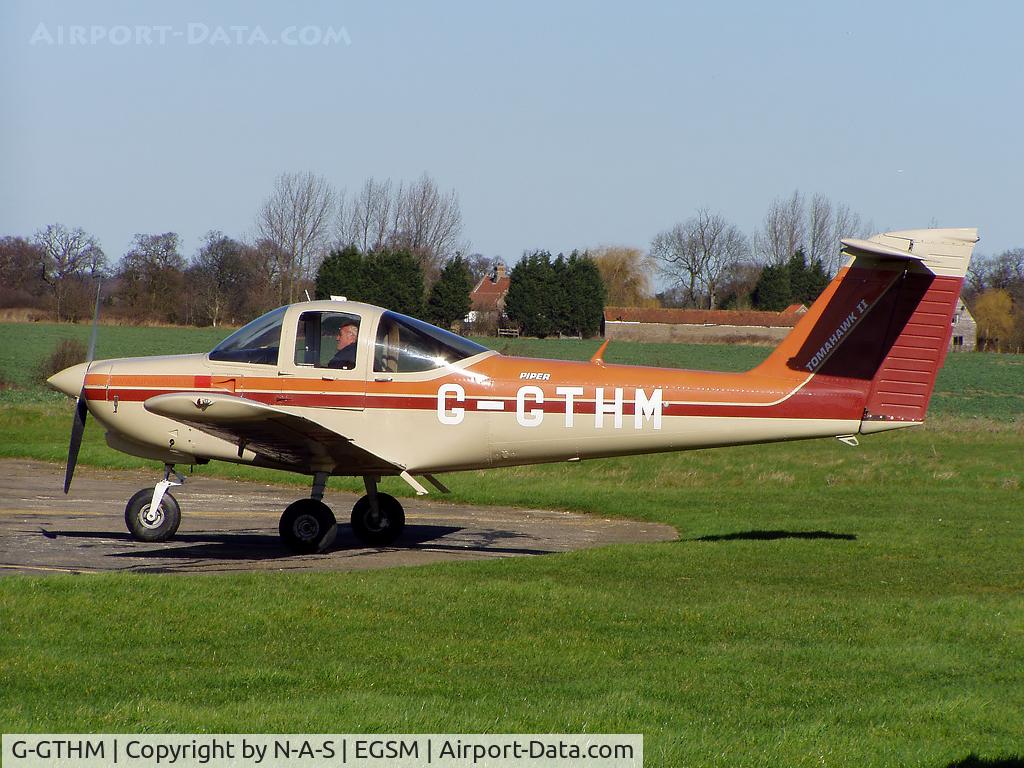 G-GTHM, 1981 Piper PA-38-112 Tomahawk Tomahawk C/N 38-81A0171, Starting up