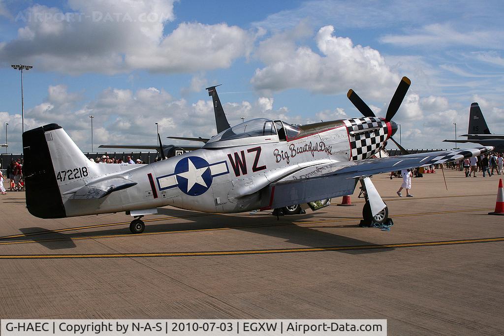 G-HAEC, 1951 Commonwealth CA-18 Mustang 22 (P-51D) C/N CACM-192-1517, Static, Marked as 472218