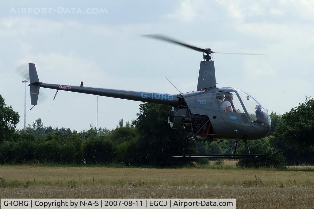 G-IORG, 1991 Robinson R22 Beta C/N 1679, Heading out for another flight
