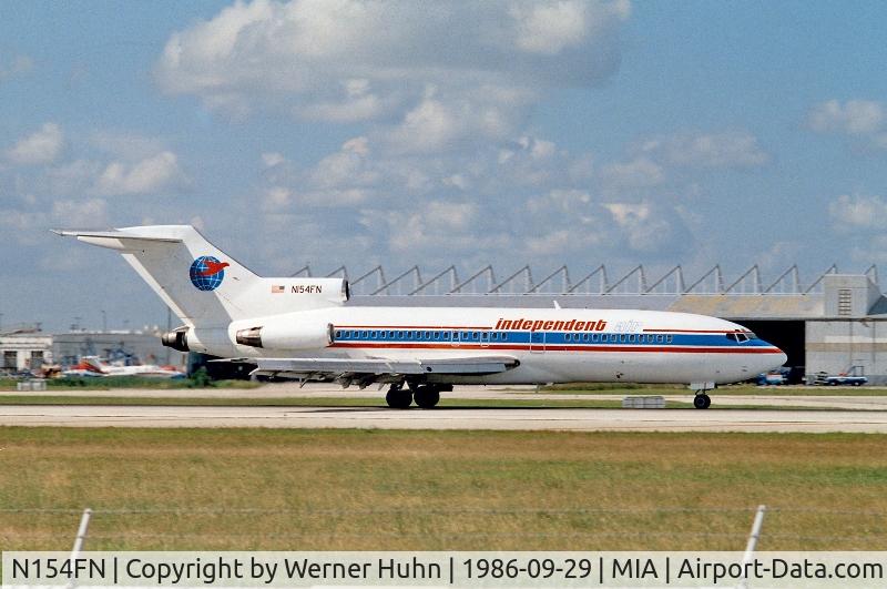 N154FN, 1964 Boeing 727-35 C/N 18815, Beautiful 727 stomping down MIA's 9R
