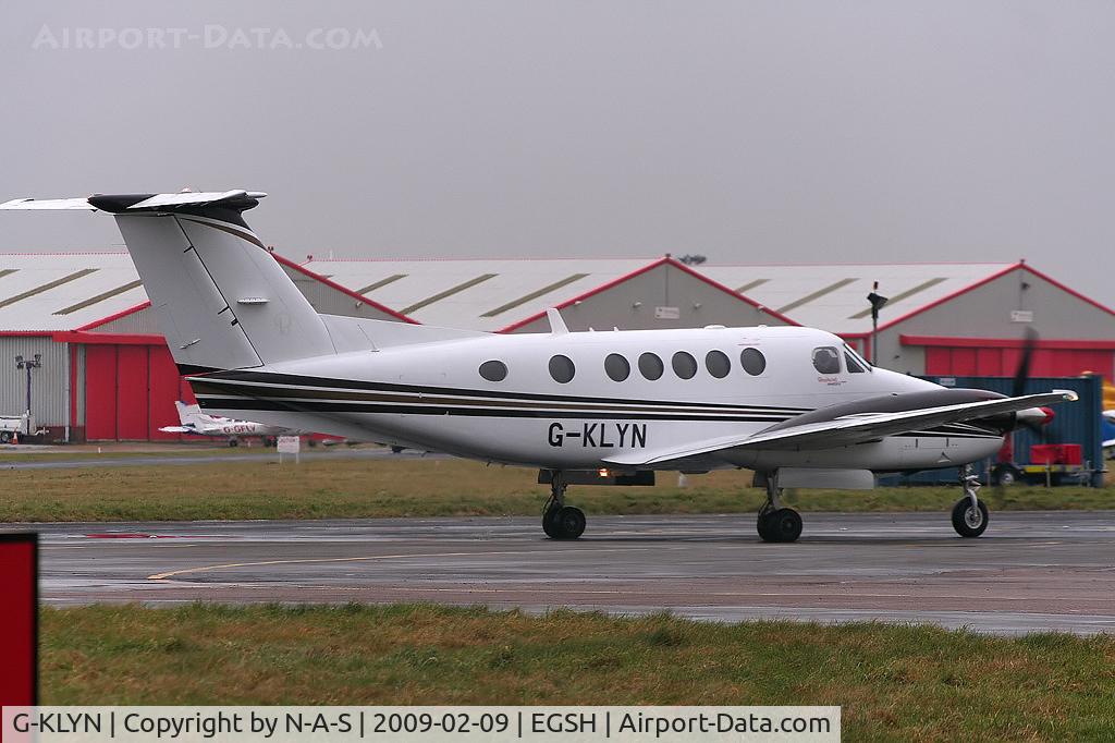 G-KLYN, 2006 Raytheon B200 King Air C/N BB-1931, Old resident, Now replaced by G-KLNB