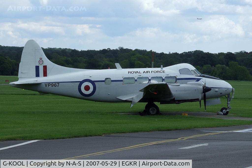 G-KOOL, 1948 De Havilland DH-104 Devon C.2 C/N 04220, Based, Marked as VP967
