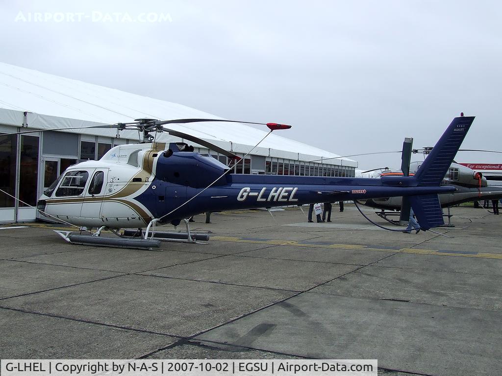 G-LHEL, 1990 Aerospatiale AS-355F-2 Ecureuil 2 C/N 5462, Static at Helitech