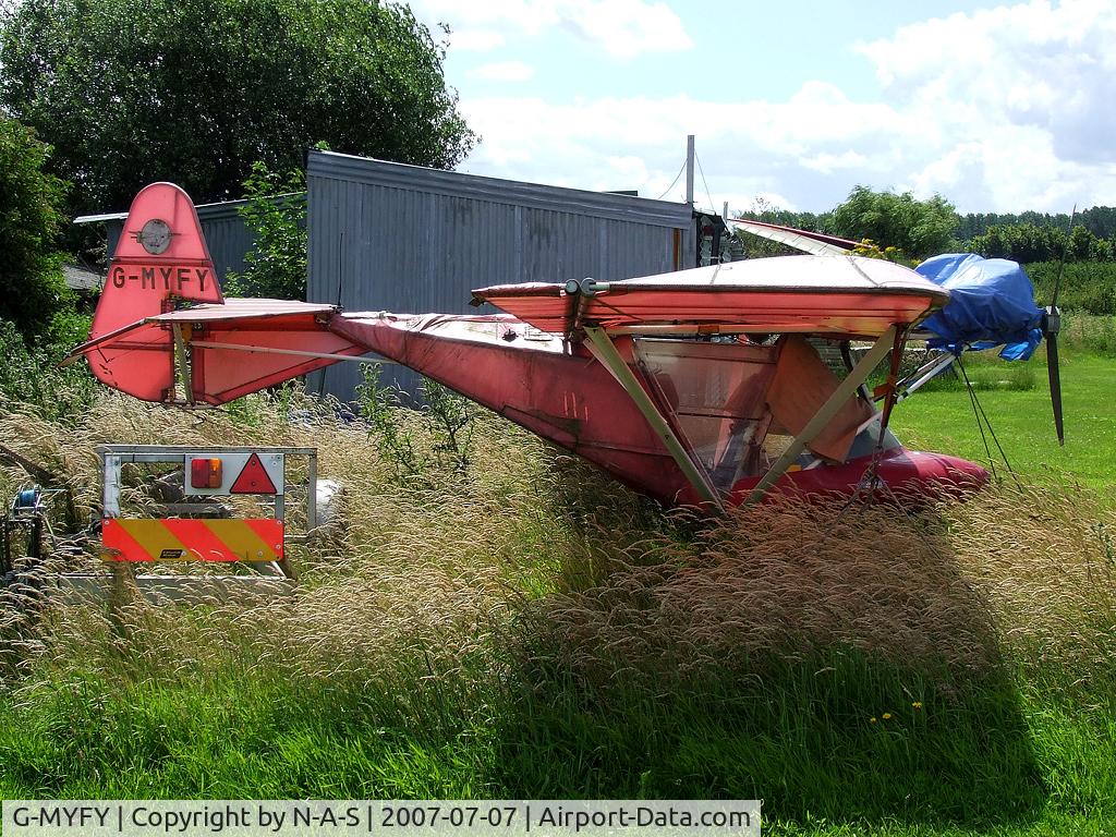 G-MYFY, 1992 Cyclone Airsports AX3/503 C/N C 2083047, Taken at Sandy, UK