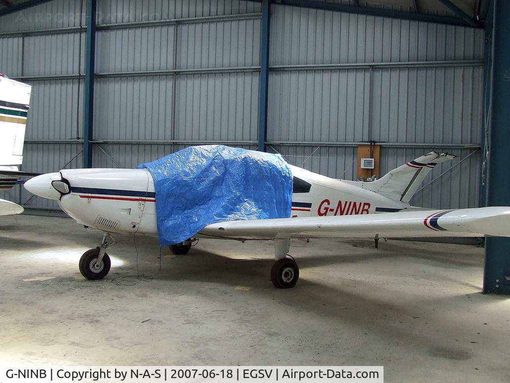 G-NINB, 1973 Piper PA-28-180 Cherokee C/N 28-7305234, Damaged in high winds