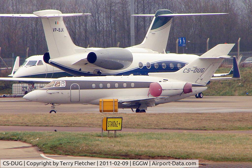 CS-DUG, 2008 Hawker Beechcraft 750 C/N HB-20, Netjets Europe's 2008 Hawker Beechcraft Corp HAWKER 750, c/n: HB-20 at Luton