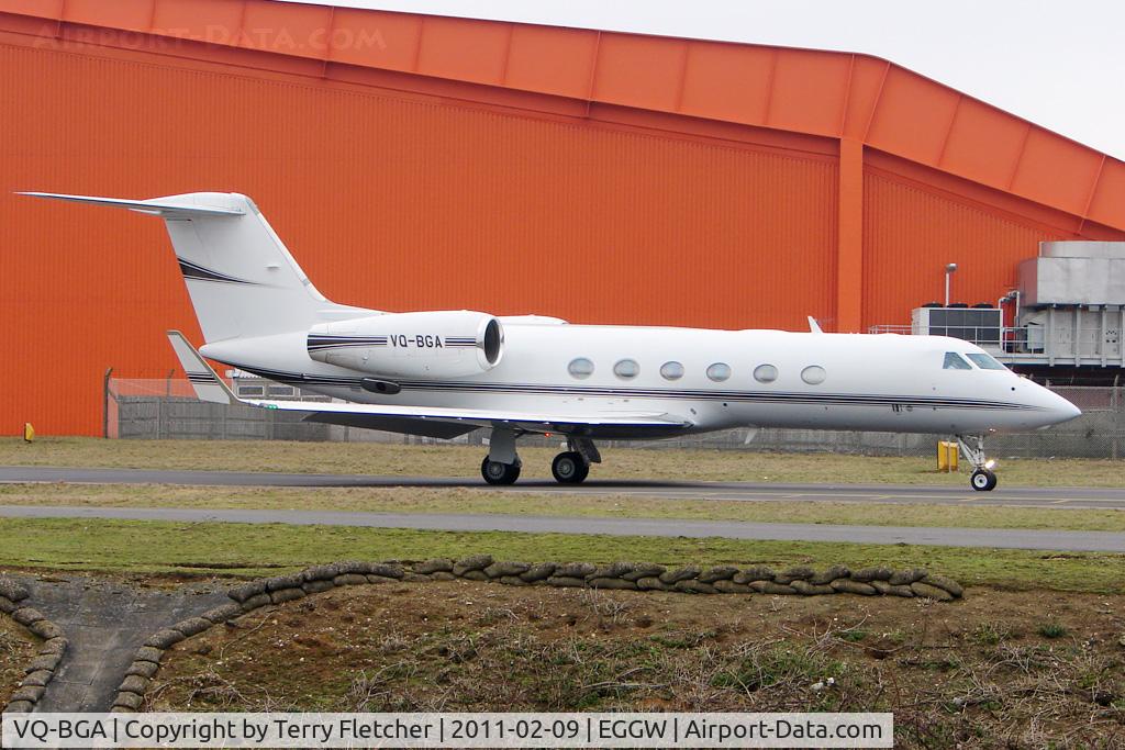 VQ-BGA, 2007 Gulfstream Aerospace GIV-X C/N 4092, 2007 Gulfstream Aerospace GIV-X, c/n: 4092 at Luton