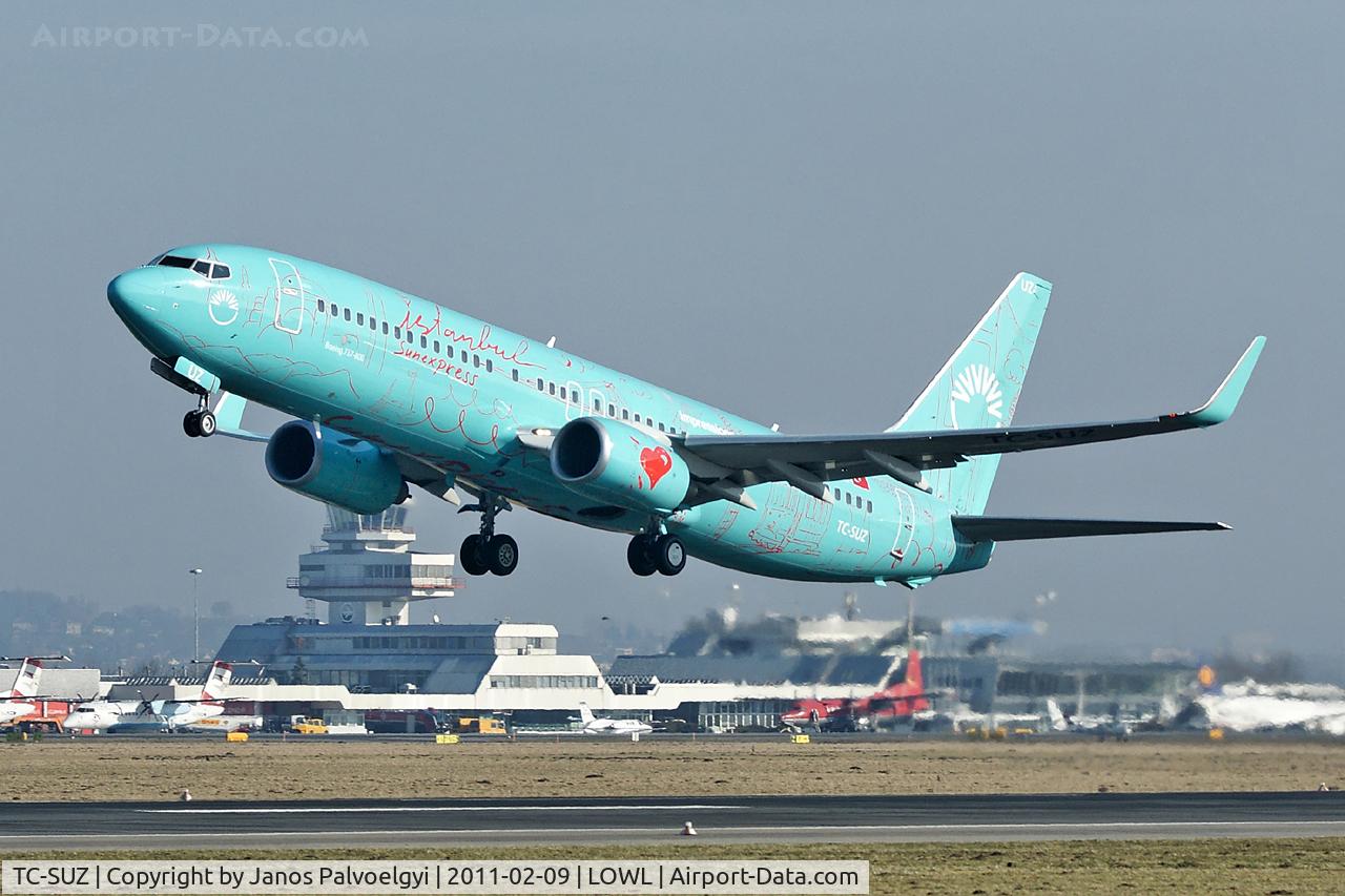 TC-SUZ, 2008 Boeing 737-8HX C/N 29649, SunExpress Boeing B737-8HX take-off in LOWL/LNZ