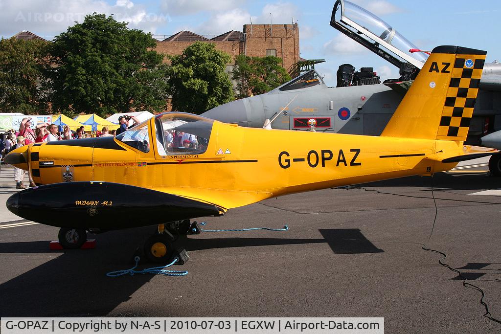 G-OPAZ, 2001 Pazmany PL-2 C/N PFA 069-10673, Static