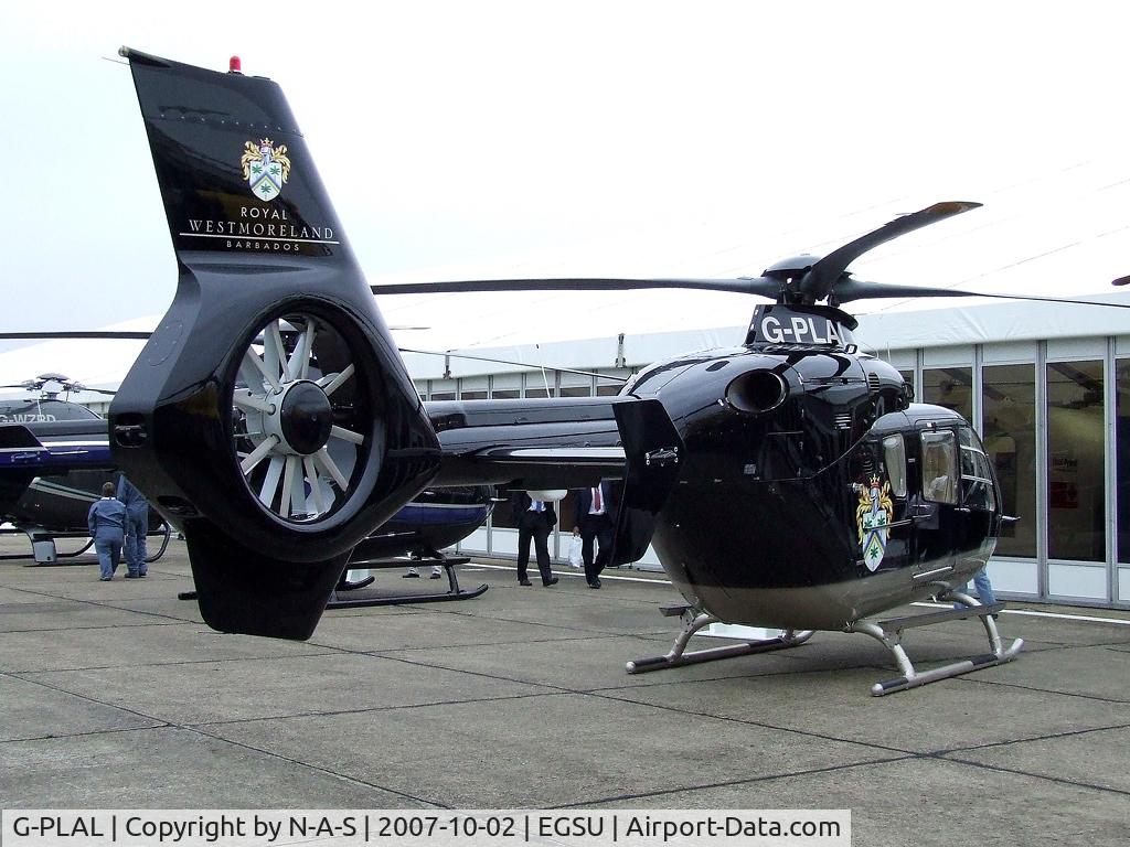 G-PLAL, 2005 Eurocopter EC-135T-2 C/N 0407, Static at Helitech