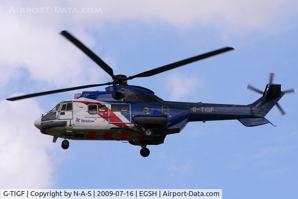 G-TIGF, 1982 Aerospatiale AS-332L Super Puma C/N 2030, Based for a while