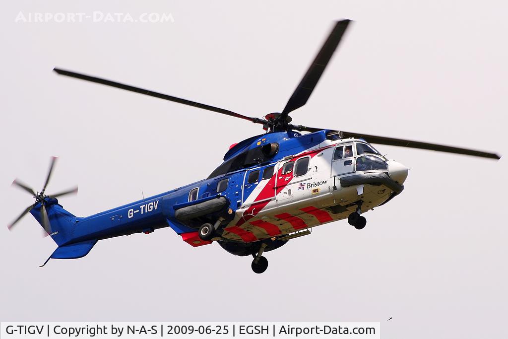 G-TIGV, 1984 Aerospatiale AS-332L Super Puma C/N 2099, Based for a while