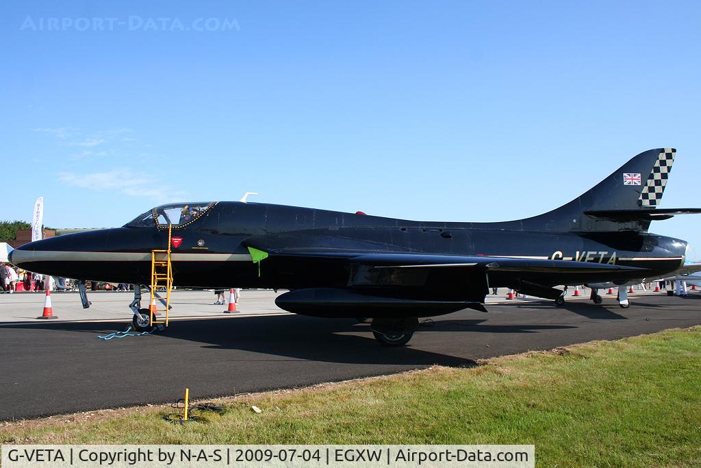 G-VETA, 1958 Hawker Hunter T.7 C/N 41H-693751, Static