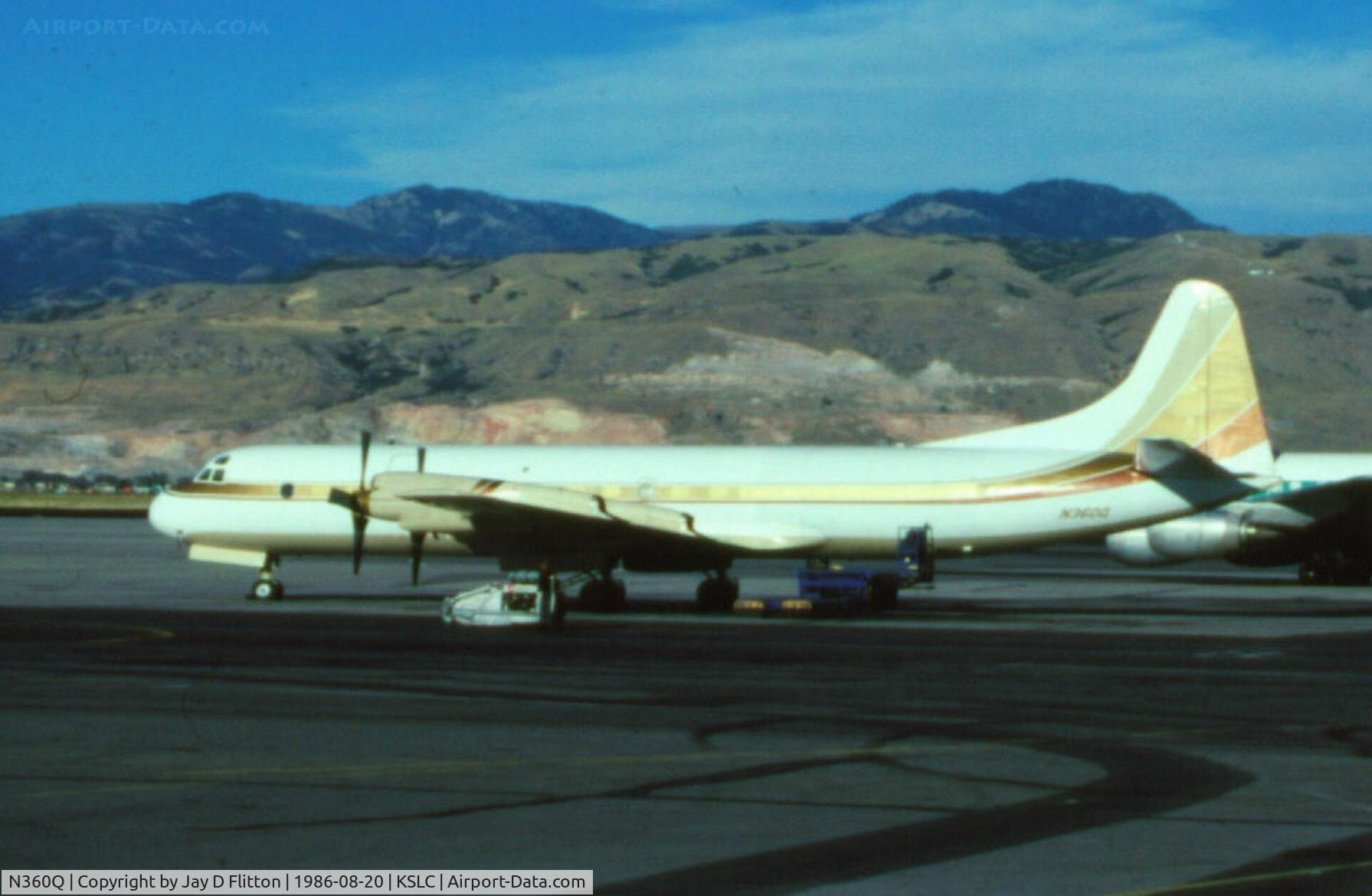 N360Q, 1959 Lockheed L-188C Electra C/N 1112, Nice paint makes this old plane look new.
