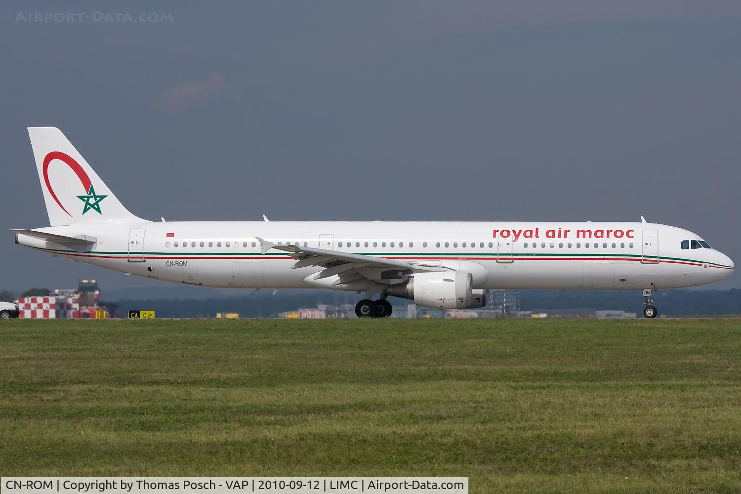 CN-ROM, 2007 Airbus A321-211 C/N 3070, Royal Air Maroc