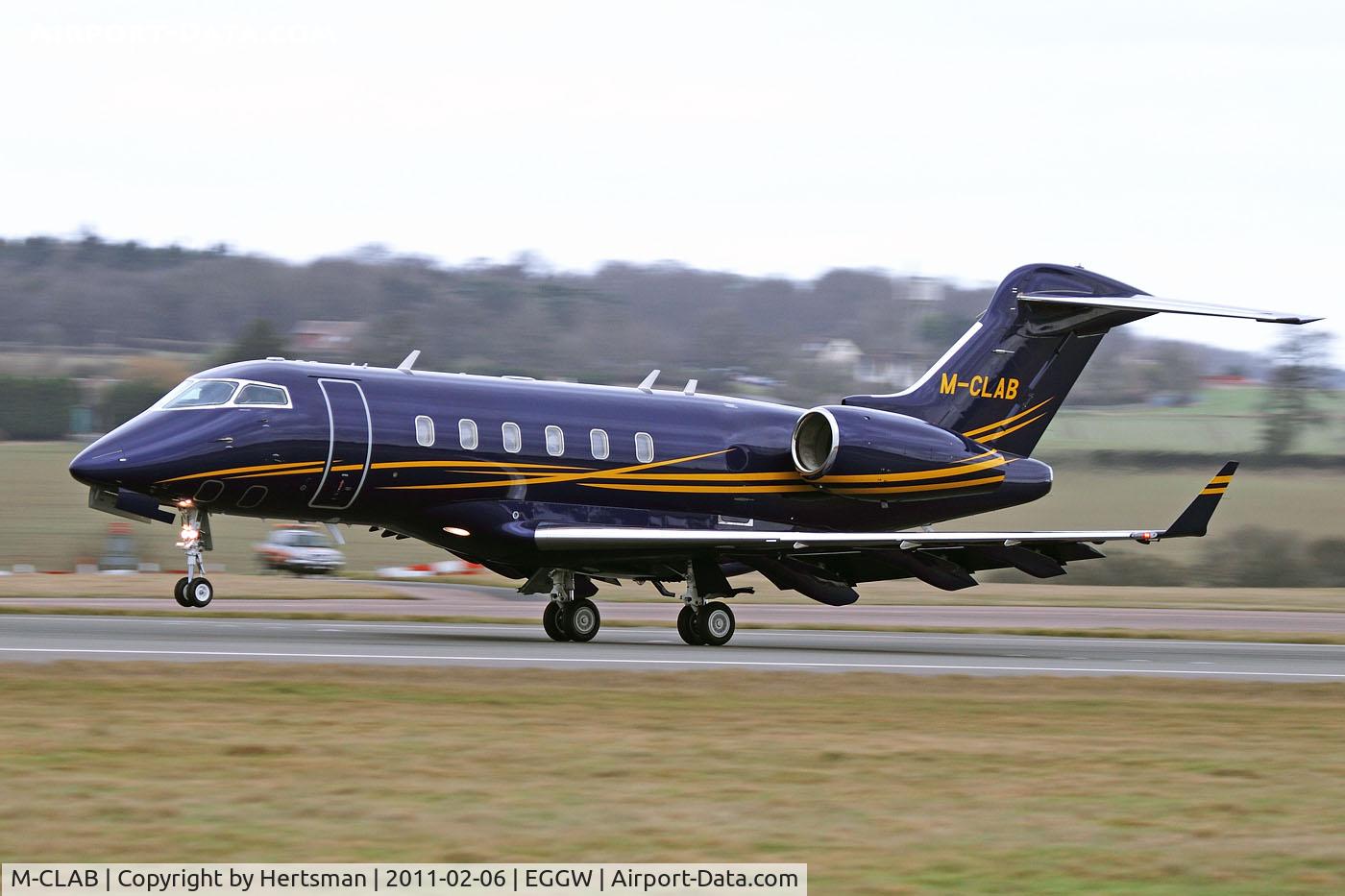 M-CLAB, 2009 Bombardier Challenger 300 (BD-100-1A10) C/N 20271, Challenger 300 seen at Luton