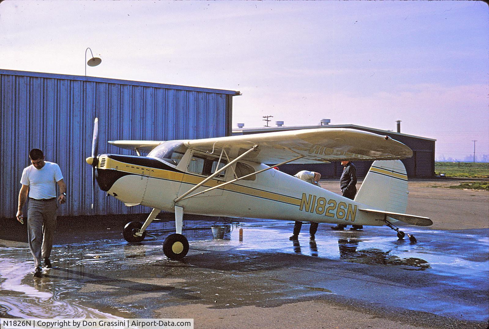 N1826N, 1946 Cessna 120 C/N 12070, Picture taken summer of 65 in Los Banos Ca.  I'm glad to see it still flying and in better shape than it was when I owned it.