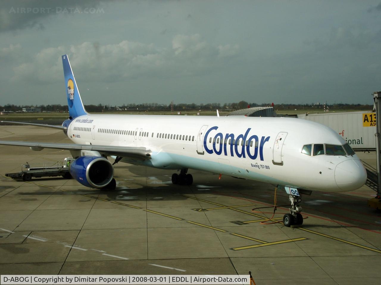 D-ABOG, 1999 Boeing 757-330 C/N 29014, a rare 757-300