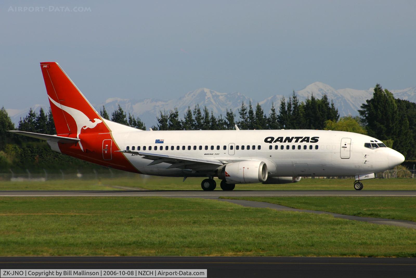 ZK-JNO, 1989 Boeing 737-376 C/N 24298, away on 02