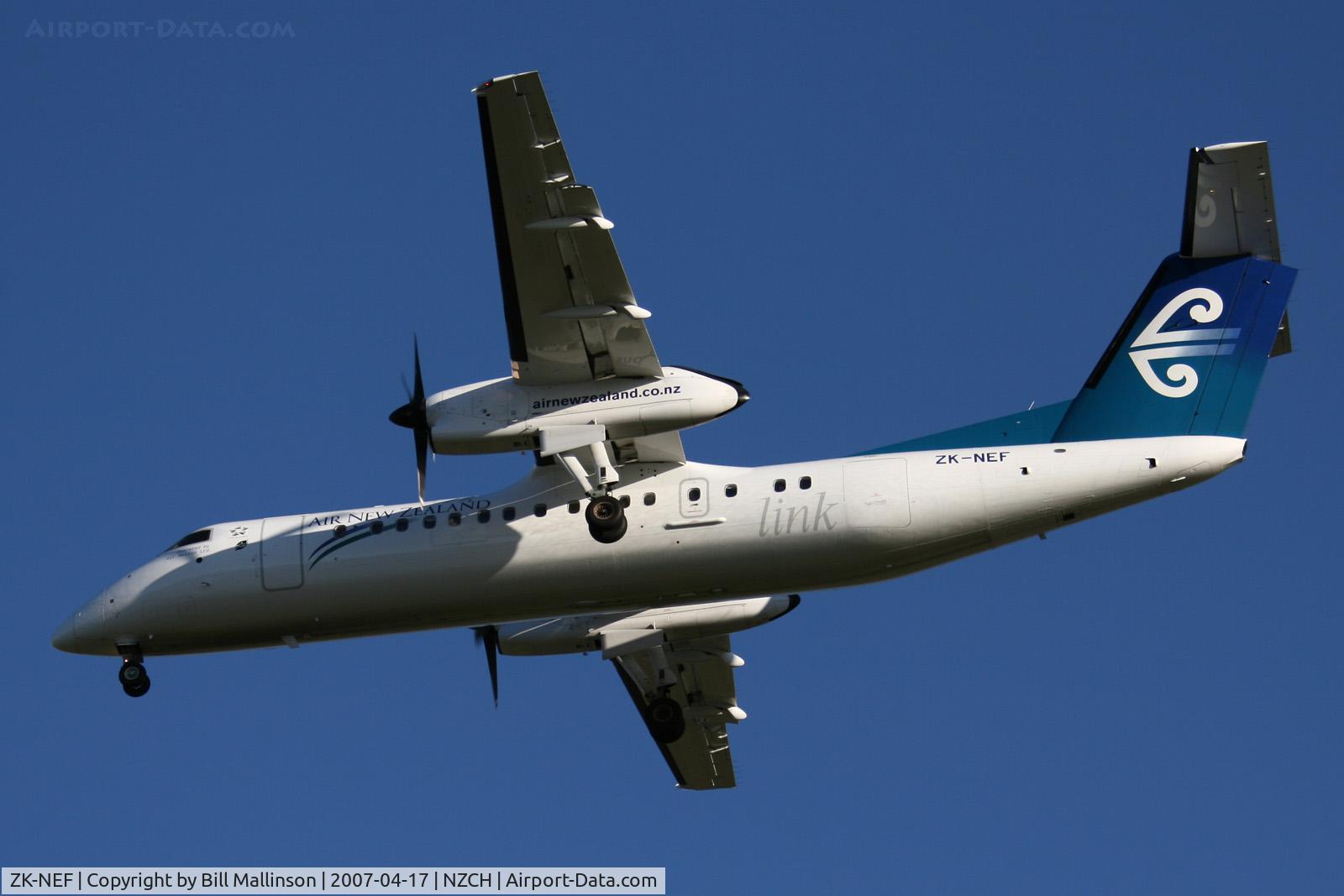 ZK-NEF, 2005 De Havilland Canada DHC-8-311 Dash 8 C/N 620, arriving for r/w 20
