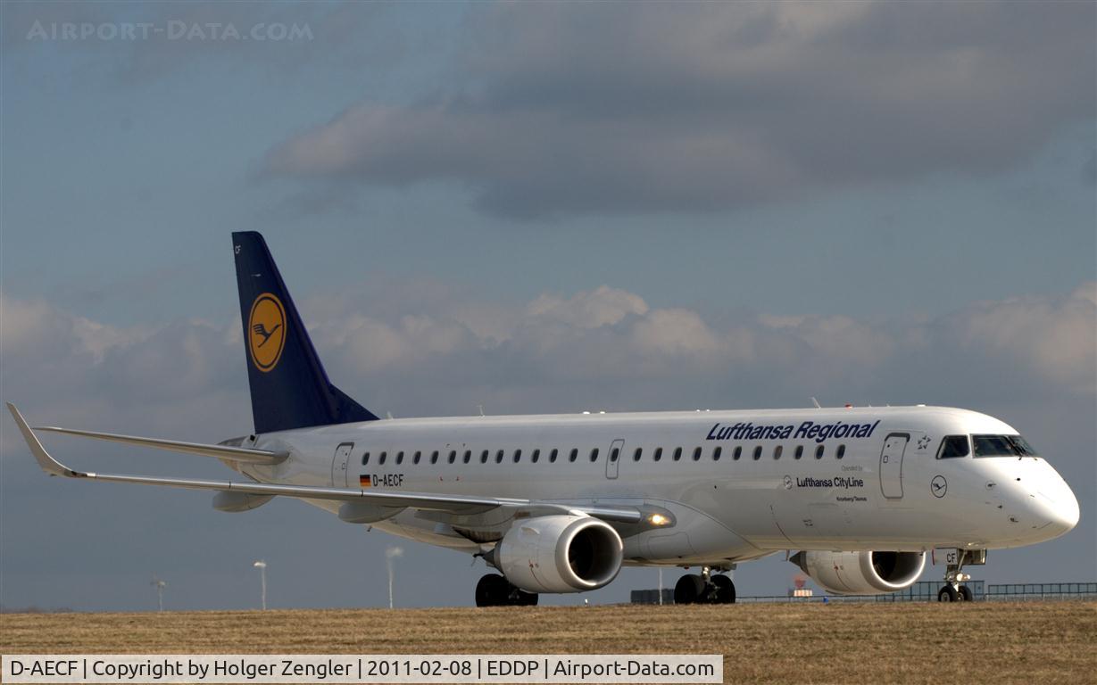 D-AECF, 2010 Embraer 190LR (ERJ-190-100LR) C/N 19000359, Daily noon shuttle from FRA.