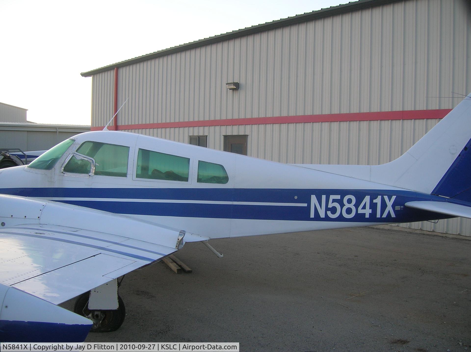 N5841X, 1961 Cessna 310F C/N 310-0141, Grounded, but still teaching students at the Salt Lake Community College.