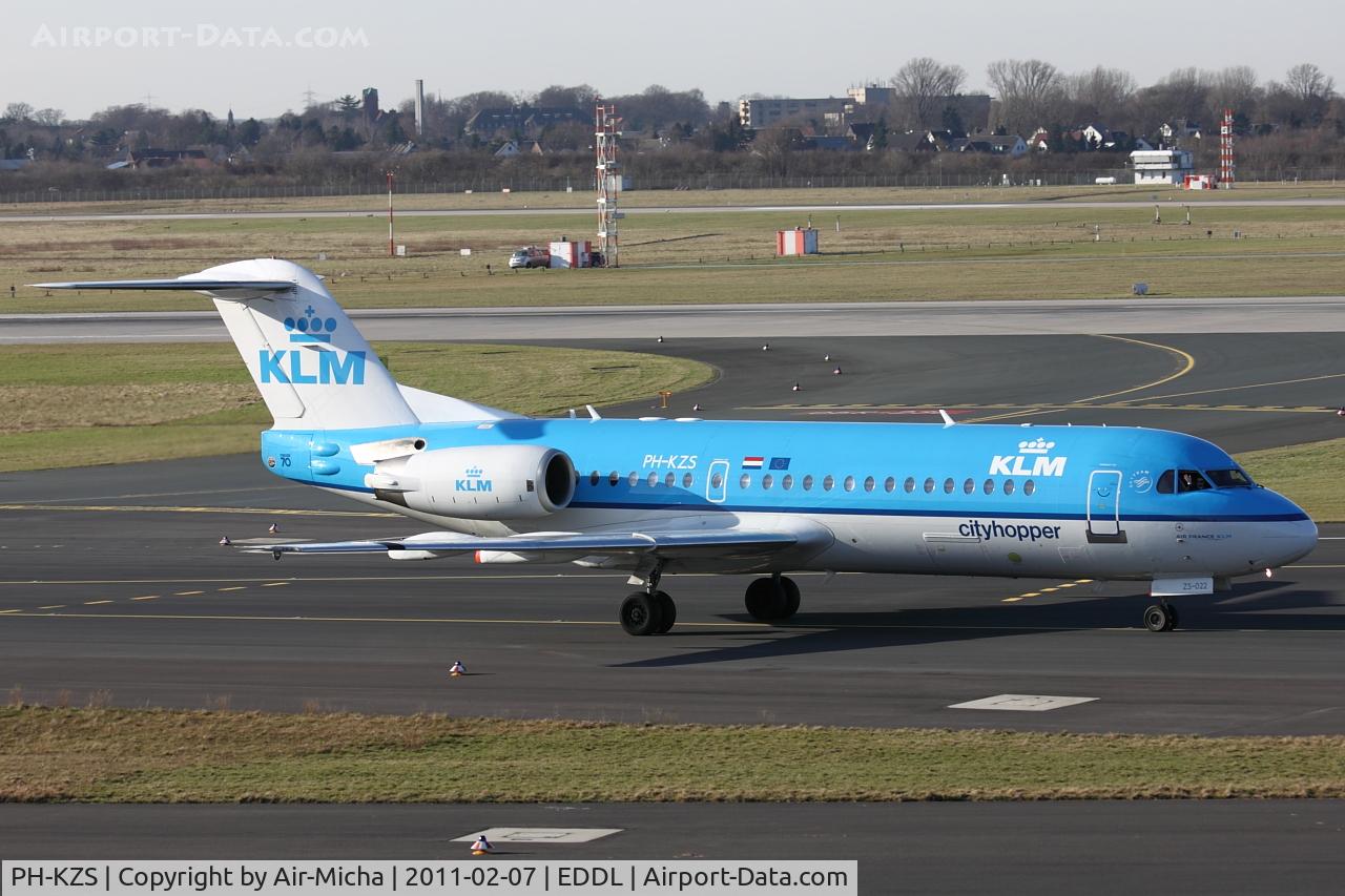 PH-KZS, 1995 Fokker F70 (F-28-0070) C/N 11540, KLM Cityhopper