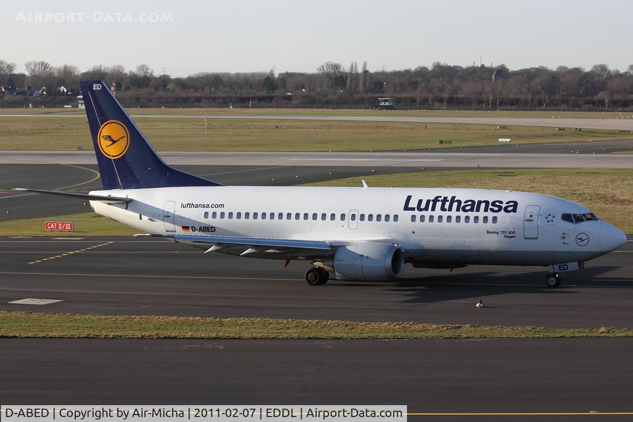 D-ABED, 1991 Boeing 737-330 C/N 25215, Lufthansa, Name: Hagen