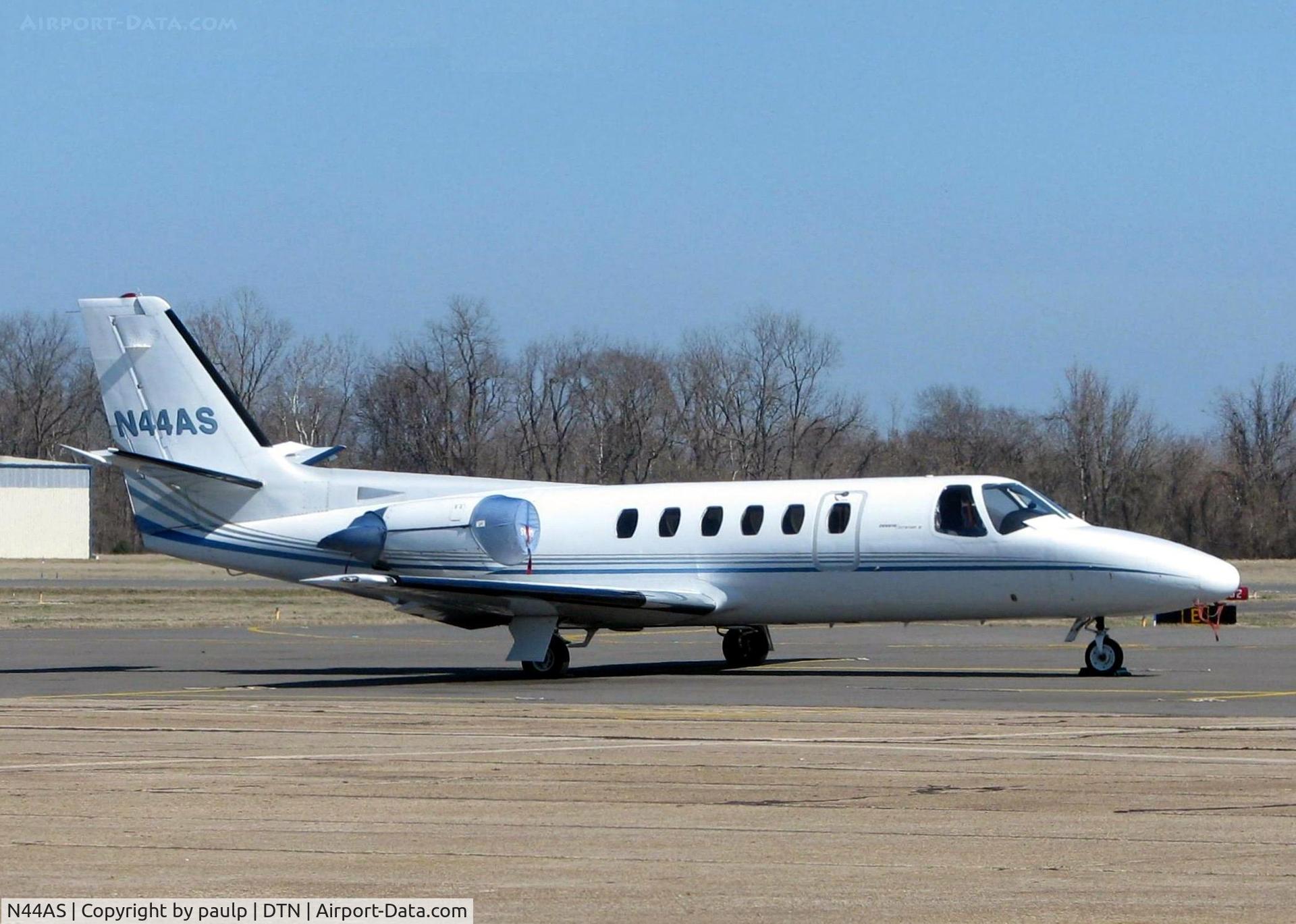 N44AS, 1979 Cessna 550 Citation II C/N 550-0047, At Downtown Shreveport.