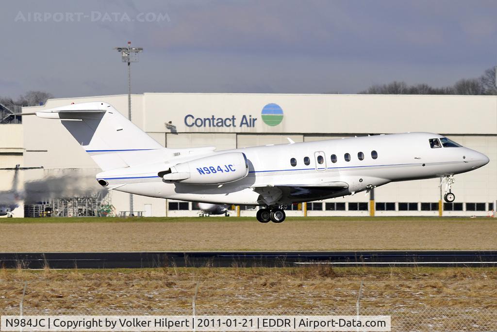 N984JC, 2009 Hawker Beechcraft 4000 C/N RC-32, first landing at scn