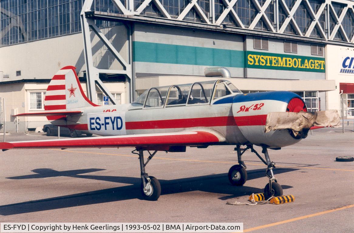 ES-FYD, 1986 Bacau Yak-52 C/N 867015, Bromma - Stockholm