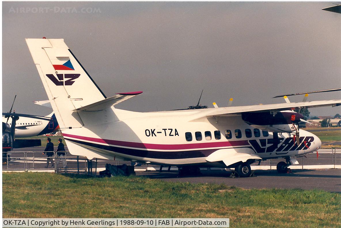 OK-TZA, 1988 Let L-410UVP-E9A Turbolet C/N 882039, Farnborough Air Show
