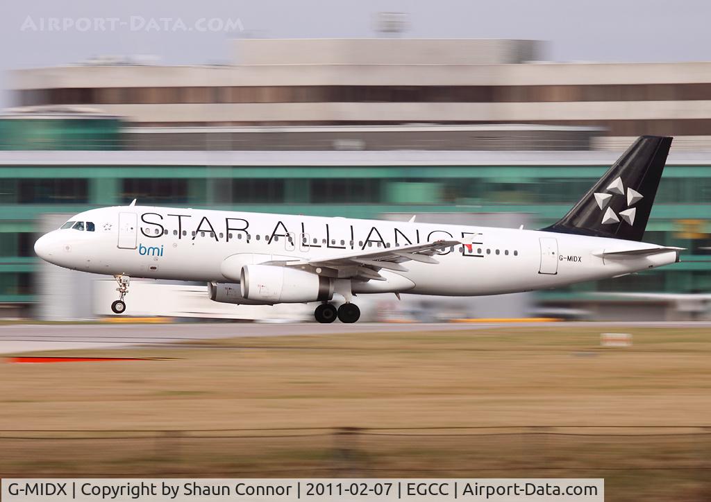 G-MIDX, 2000 Airbus A320-232 C/N 1177, BMI. STAR scheme.