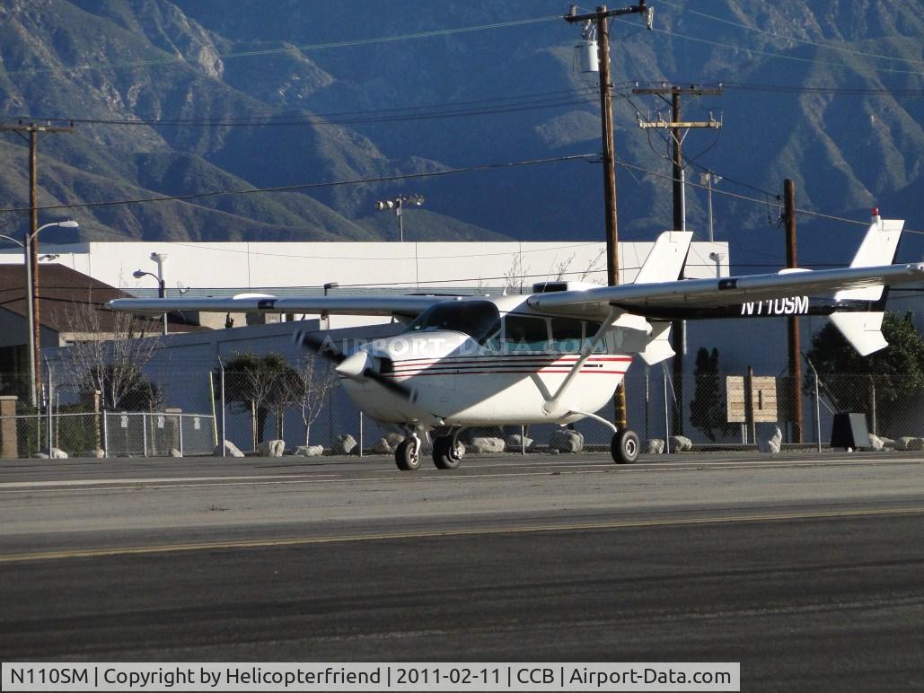 N110SM, 1964 Cessna 337 Super Skymaster C/N 337-0023, Starting take off roll westound