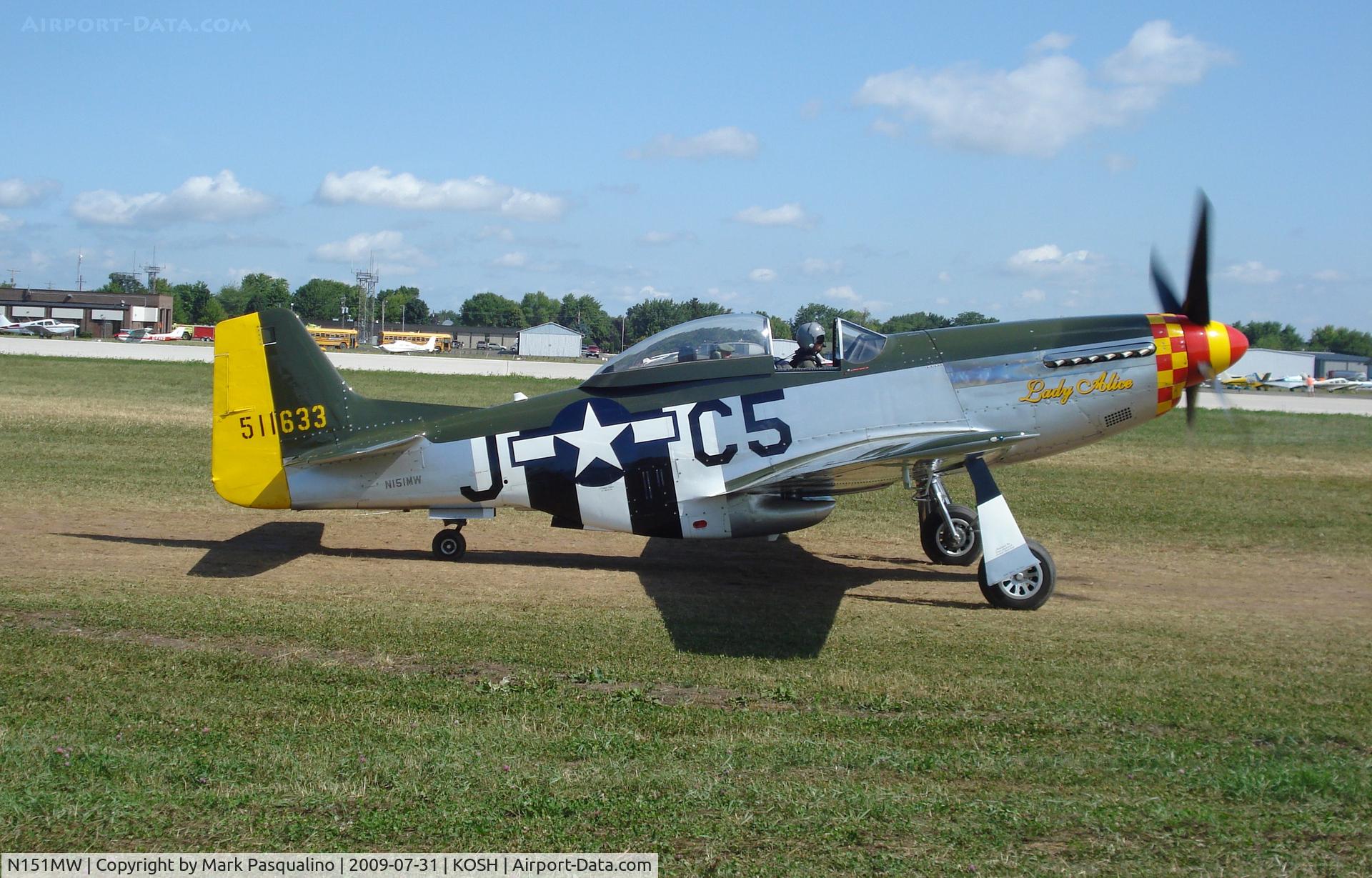 N151MW, 1945 North American P-51D Mustang C/N 124-48386, North American P-51D