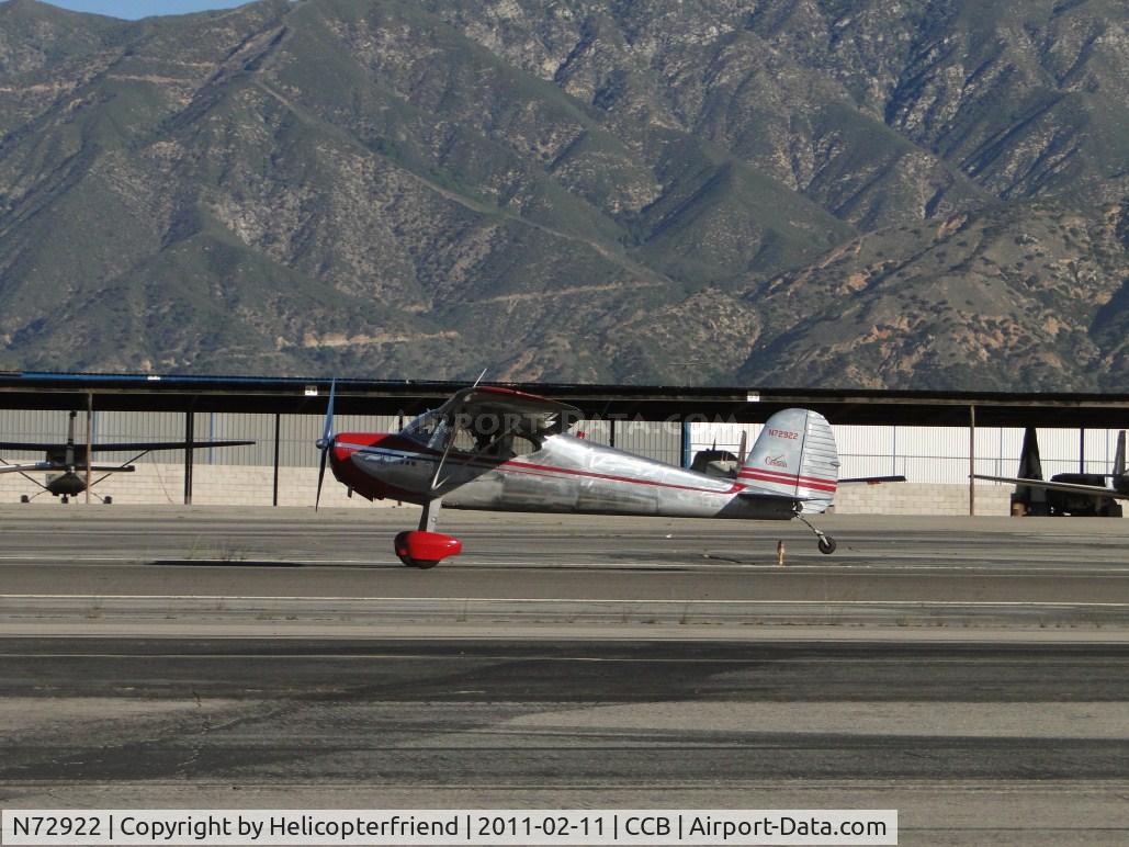 N72922, 1946 Cessna 140 C/N 10120, Touching down