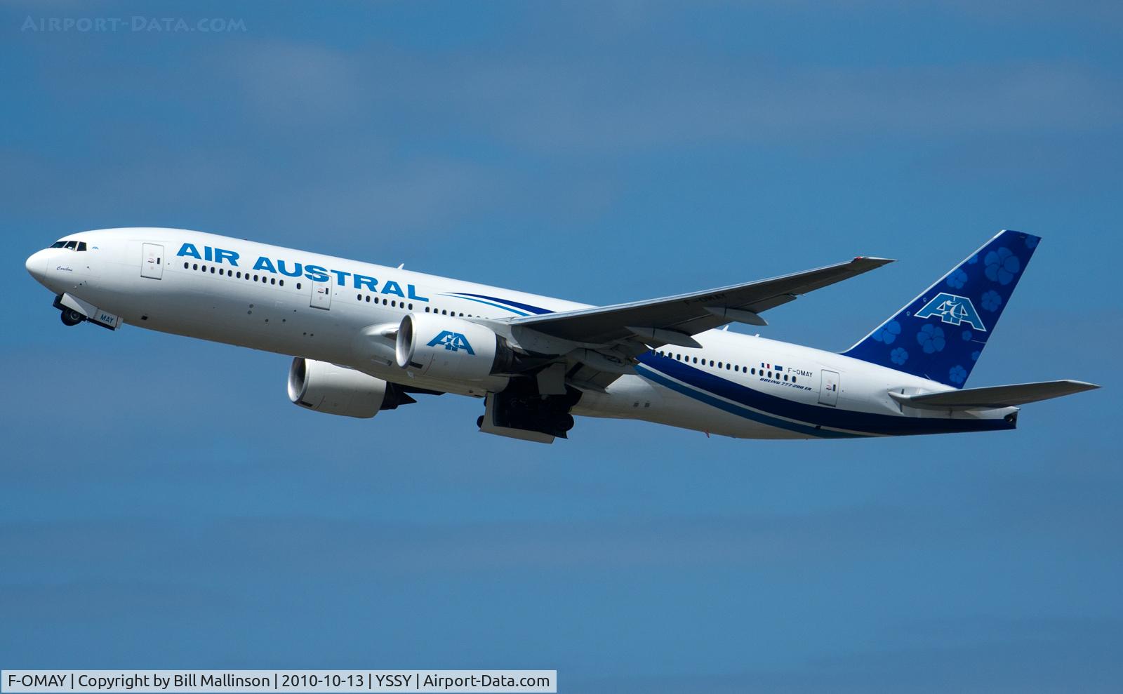 F-OMAY, 2005 Boeing 777-2Q8/ER C/N 29402, back to France...via Reunion Island