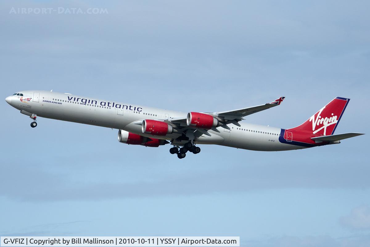 G-VFIZ, 2006 Airbus A340-642 C/N 764, on the way back to the UK
