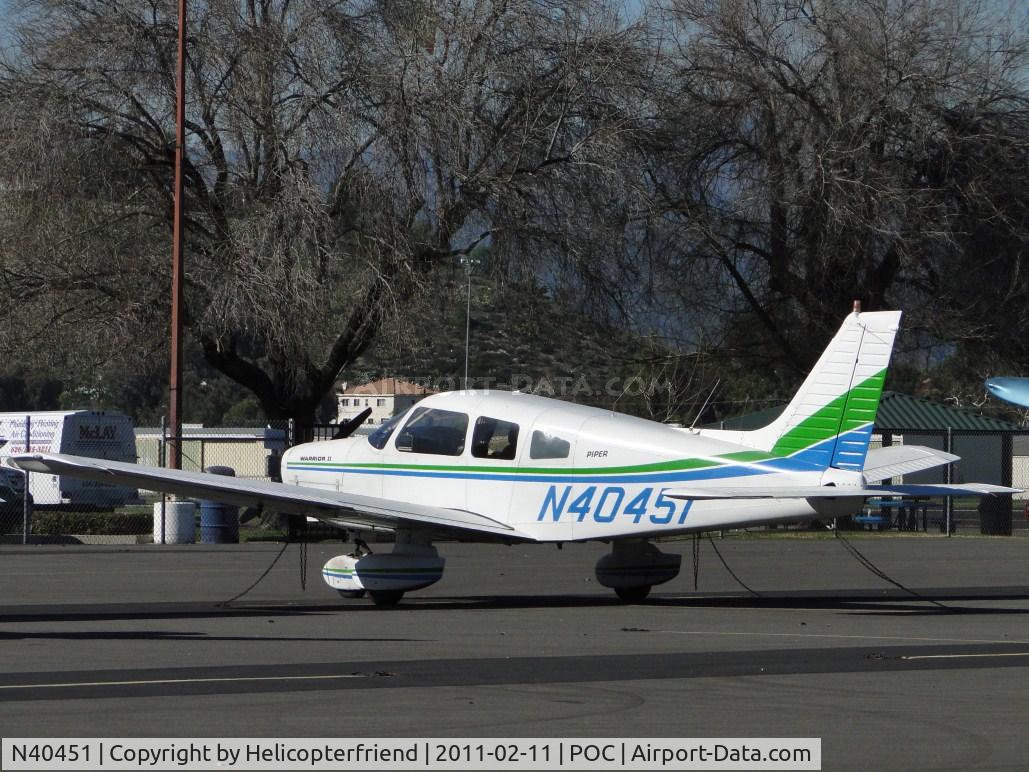 N40451, 1977 Piper PA-28-161 C/N 28-7816015, Parked in transient parking