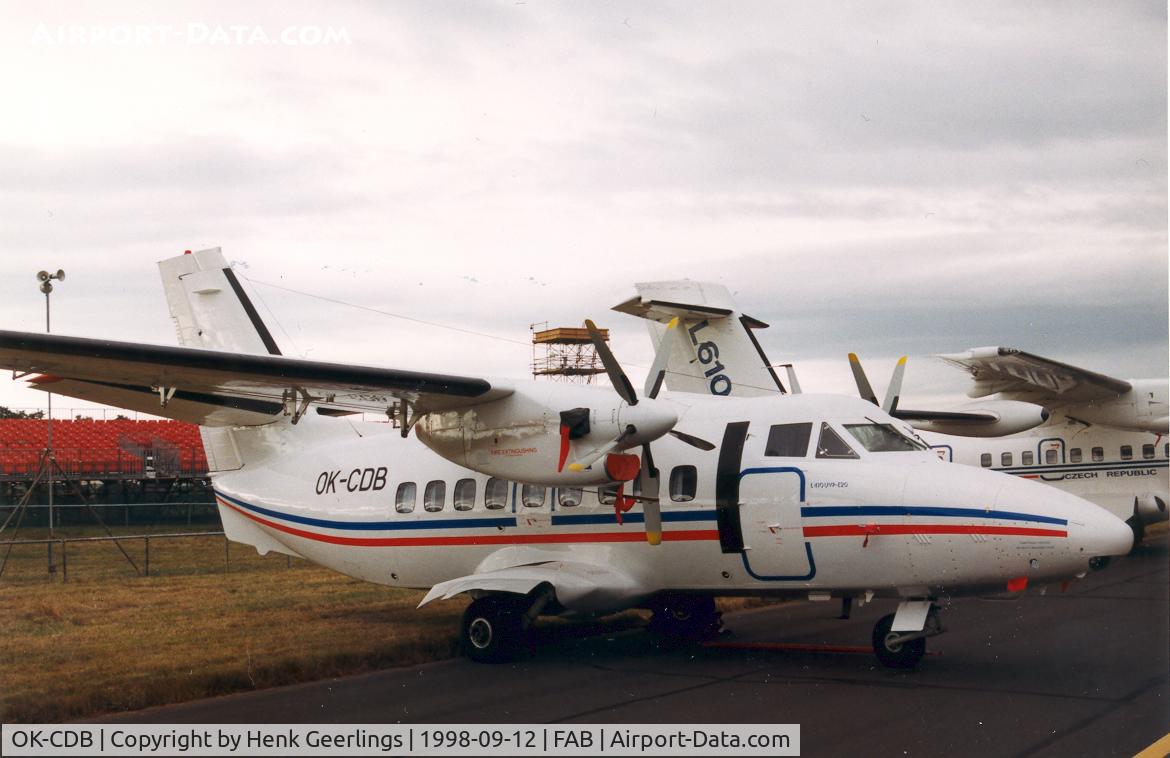 OK-CDB, Let L-410UVP-E20C Turbolet C/N 972730, Farnborough Airshow 1998