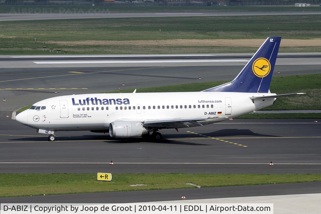 D-ABIZ, 1991 Boeing 737-530 C/N 25244, one of the many Lufthansa aircraft to be seen at DUS